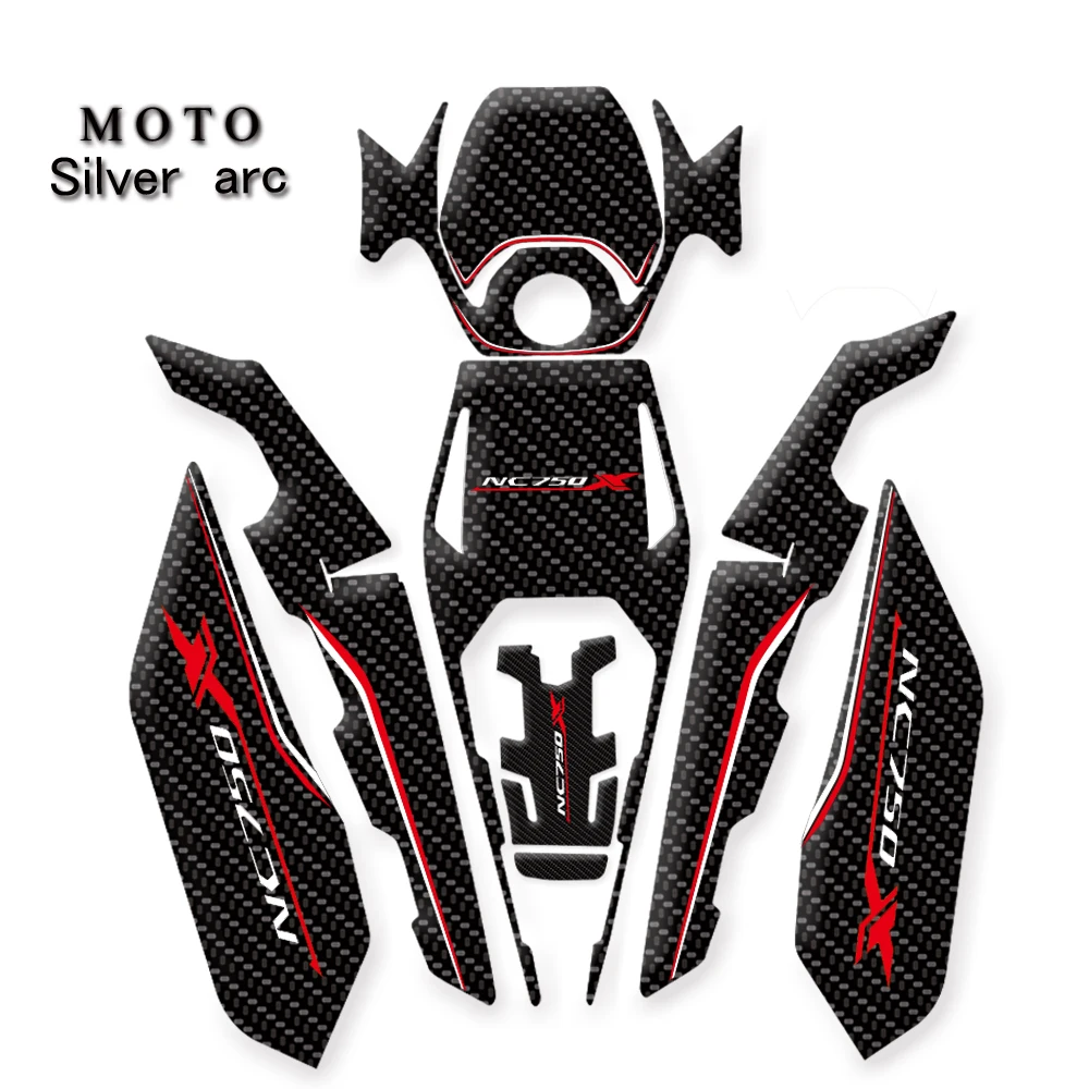 

Motorcycle Stickers Fuel Tank Sticker Fishbone Protective Decals For HONDA NC750 NC750X NC750 X NC 750 X