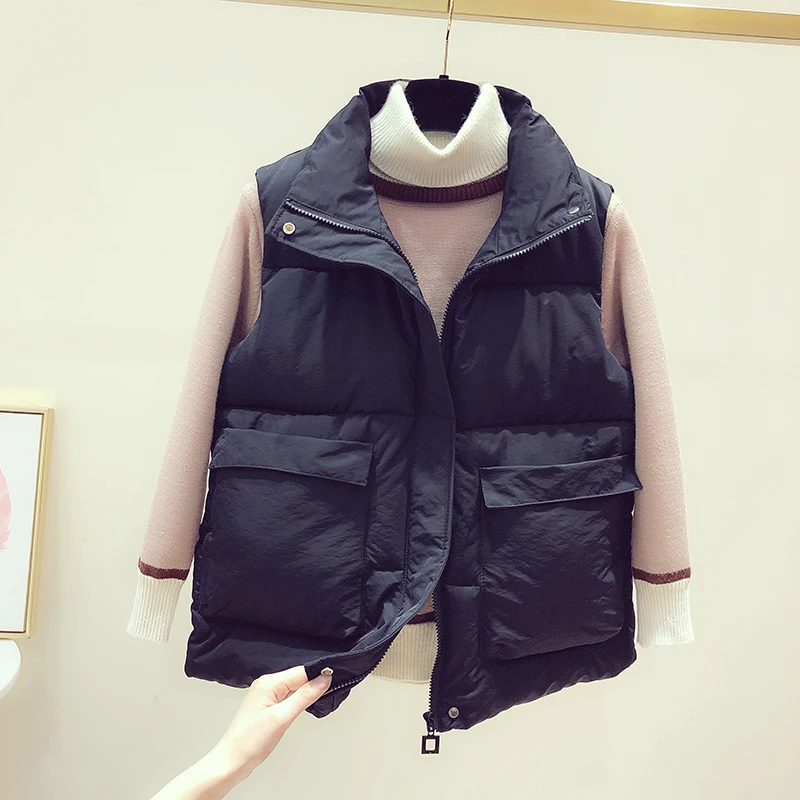 Женская модная повседневная теплая жилетка BP987 осенне-зимняя верхняя одежда