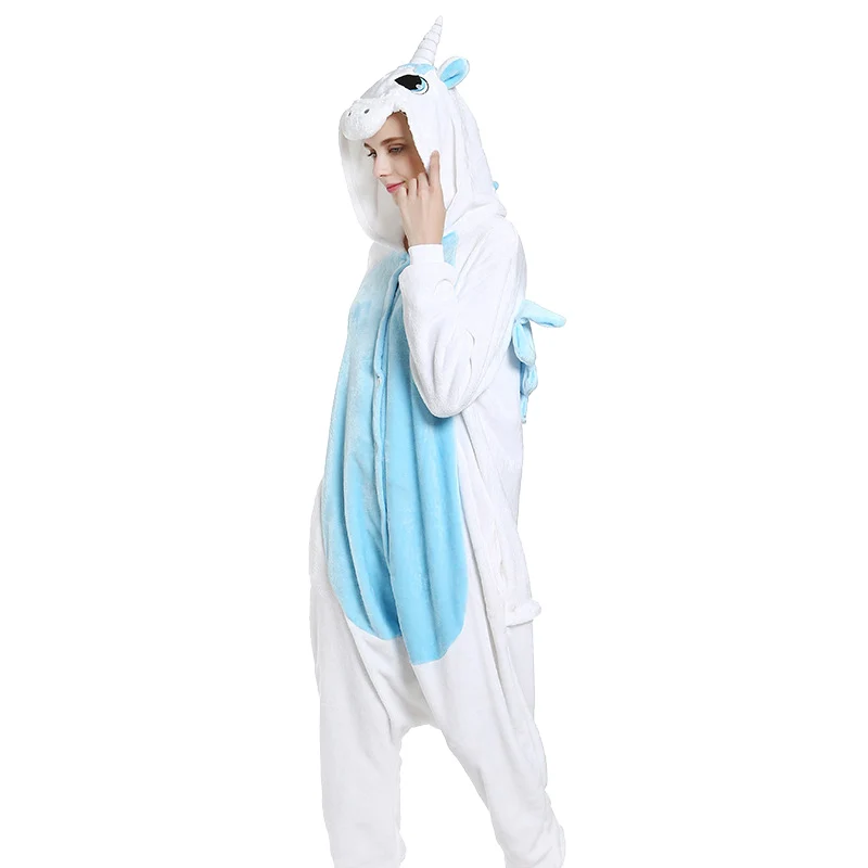 Кингуруми Акула Пикачу Onesie взрослых женщин животных пижамы набор фланелевые теплые мягкие пижамы зимний комбинезон пижамы Косплей - Цвет: as picture