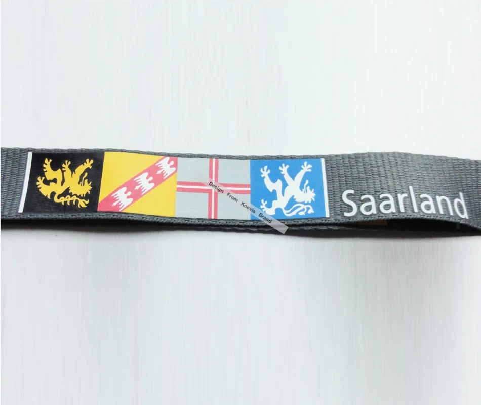 Популярный Логотип под заказ Lanyards Шелковый трафарет с логотипом флагом