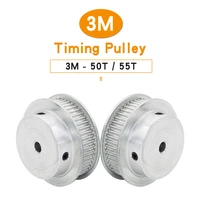 3m 50t55t pulley wheels bore 6810121415161720 mm alloy wheel teeth pitch 3 0 mm bf shape for width 10 mm 3m timing belt