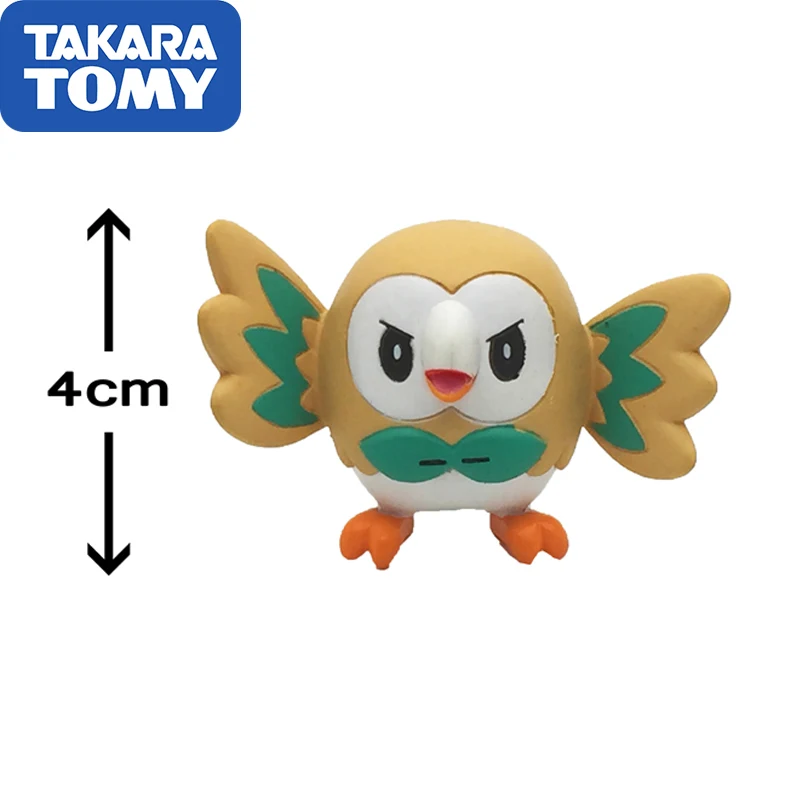 Покемонов Подлинная японская версия MC TAKARA TOMY Rowlet фигурка коллекционная игрушка