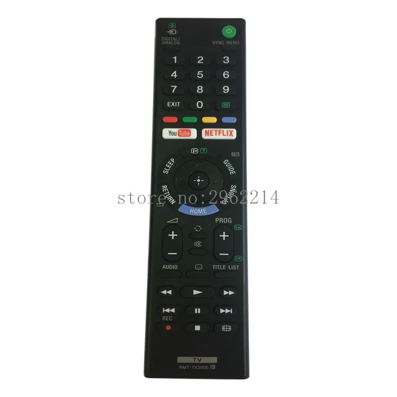 

RMT-TX300E Original Remote Control Suitable for Sony Smart TV With Youtube Netflix Button KD-55XE8505 KD43X8500F RMT-TX300P