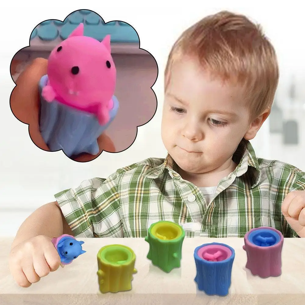 

Antistress Squirrel Squeezing Squirrel Cup Decompression Toy Relieving Sensory Toys Stress Antistress Toy Fidget W9L4