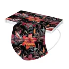 10-50 шт для взрослых с цветочным принтом Маски Рот-муфельная печь одноразовые цветочным узором маска для лица 3 Слои Ply, изготовленный аэродинамическим способом по технологии ткань лицевая маска с фильтром