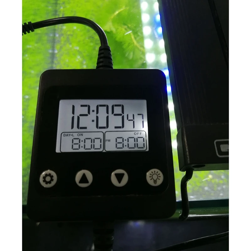 

LED Aquarium Light Controller Dimmer Modulator with LCD Display for Fish Tank Intelligent Timing Dimming System for Aquariums