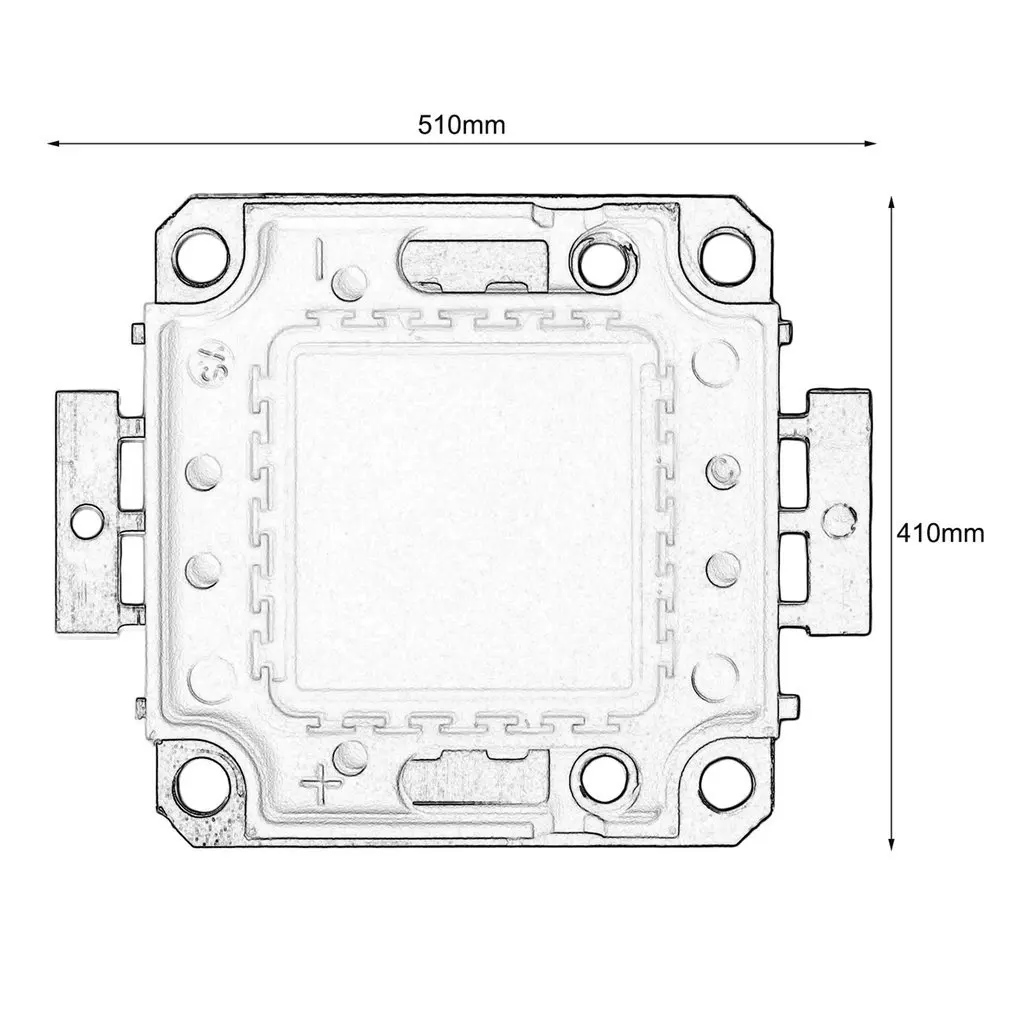 1 шт. 20 Вт 2000лм 5 1x4 см Высокая мощность белый/теплый белый RGB SMD Led чип прожектор