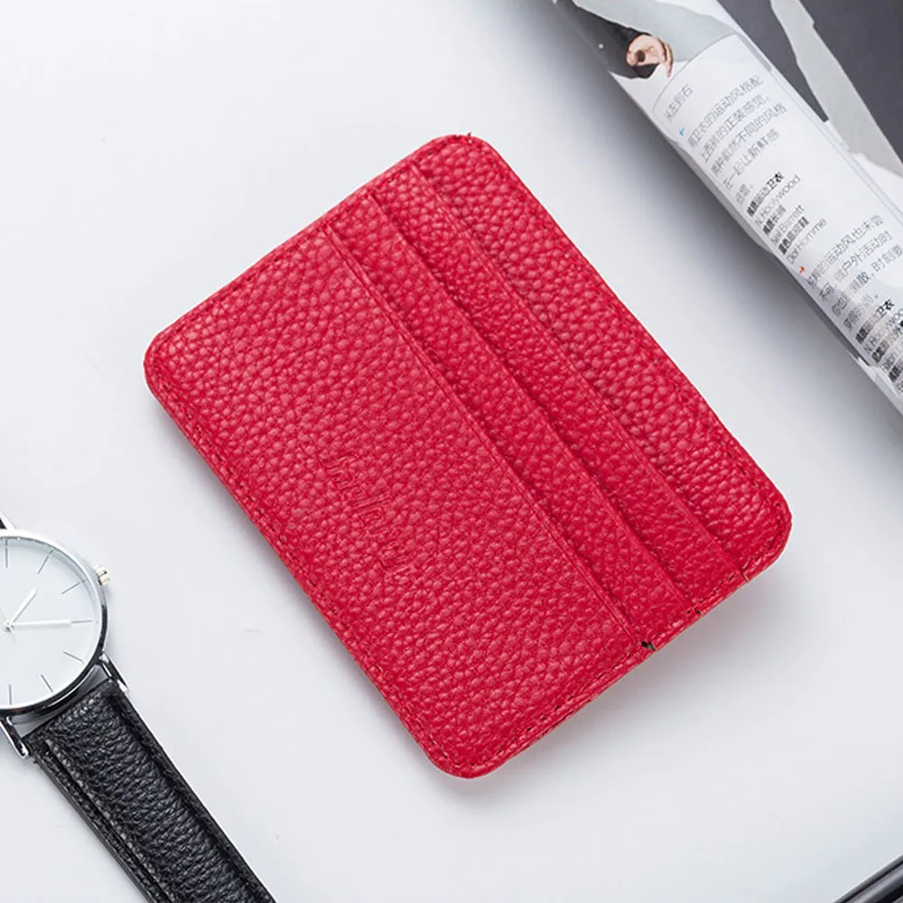 

Новое поступление, Винтажный Мужской держатель для кредитных карт из искусственной кожи, маленький кошелек, сумка для денег, чехол для удос...