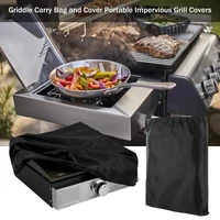 600d oxford cloth waterproof griddle carry bag and cover portable impervious electric grill dust cover for outdoor camping