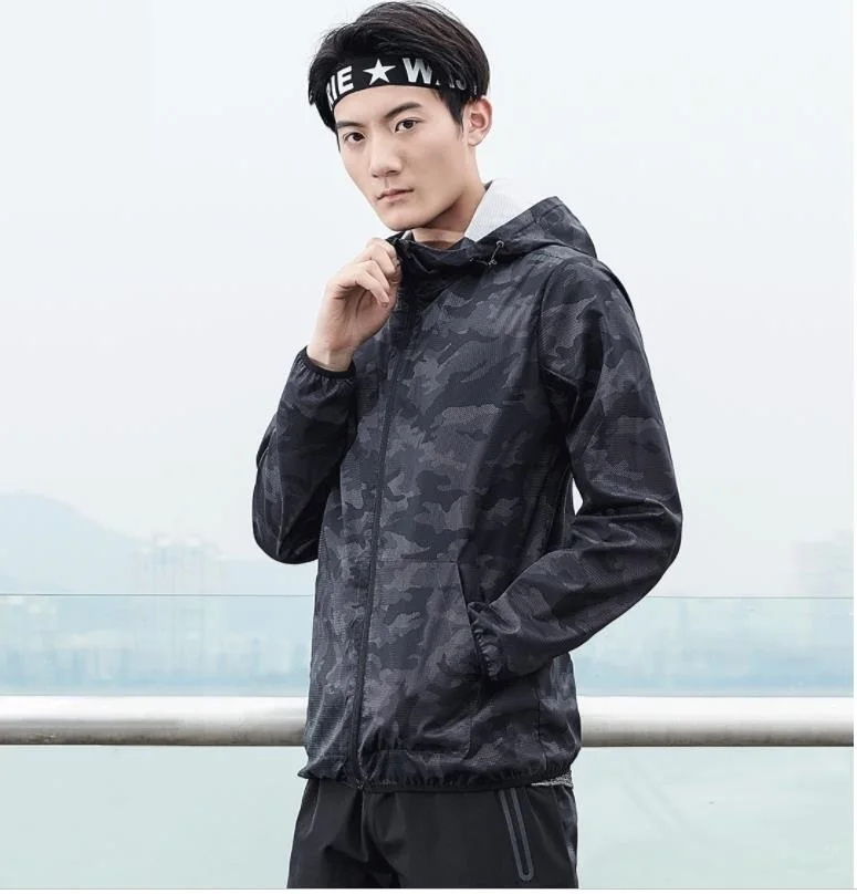 Youpin New ULEEMARK men trend Camouflage Quick drying jacket Reflective printing YKK zipper Casual loose sweatshirt | Дом и сад