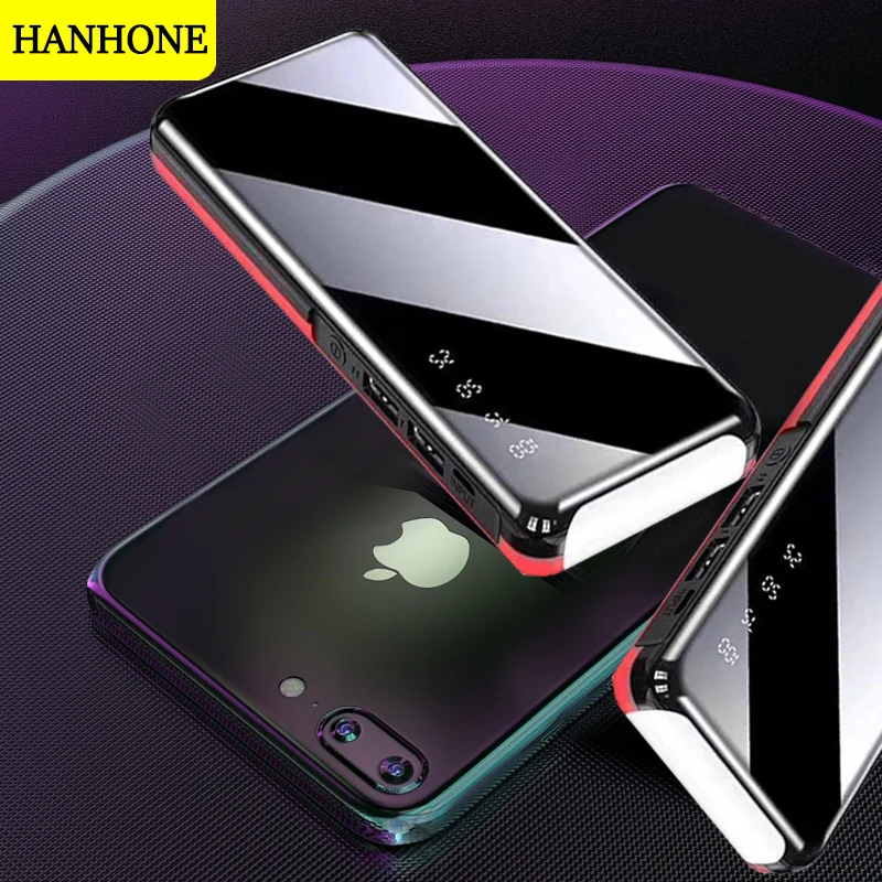 Портативное зарядное устройство 30000 мАч 2usb внешний аккумулятор для Xiaomi iPhone Samsung