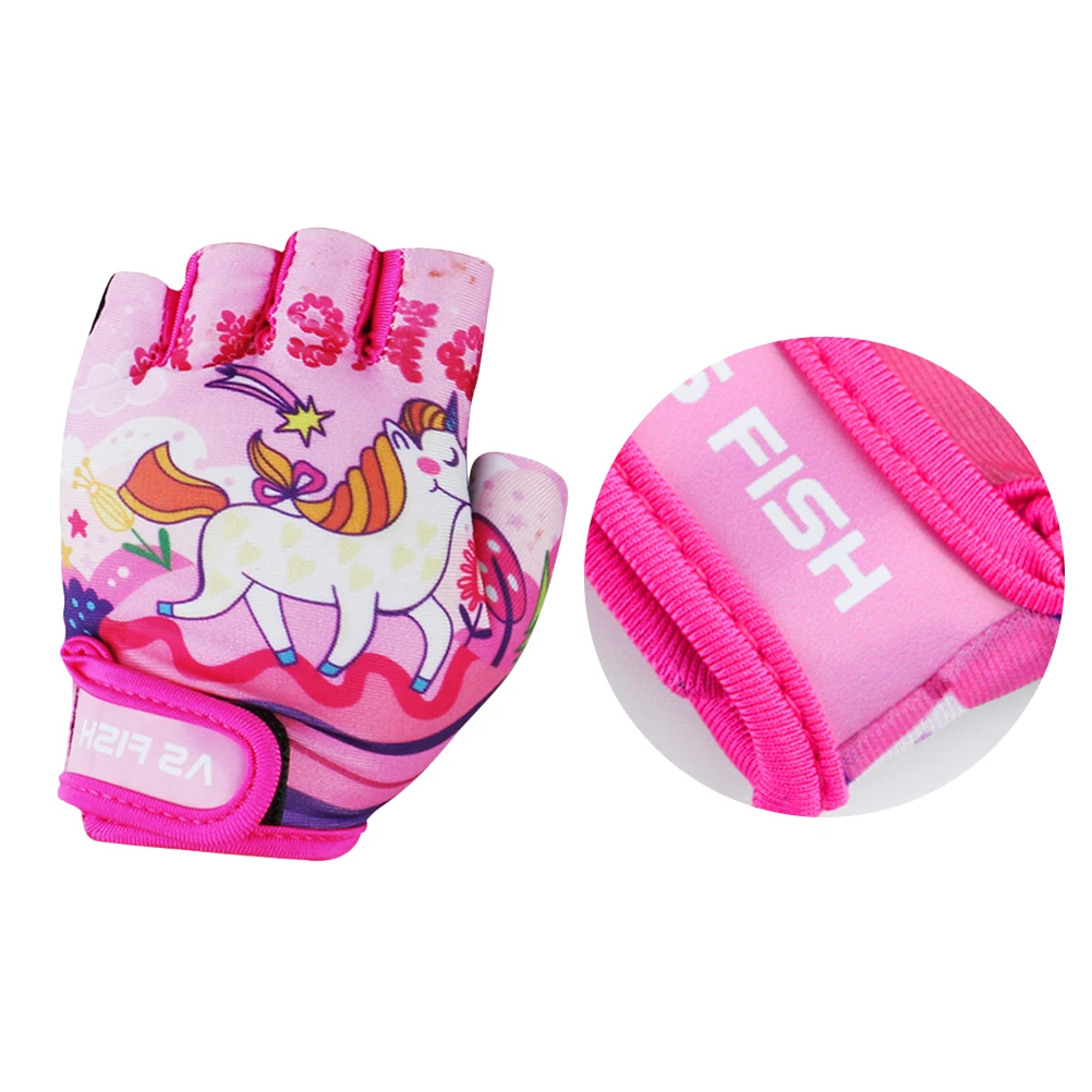 1 пара детские велосипедные перчатки с открытыми пальцами | Спорт и развлечения