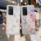 3D Рельефный цветочный чехол для телефона Huawei P30 P40 Lite Mate 30 20 Lite Honor 30 20 Play 4T Pro V30 30S 20i 10i, мягкий силиконовый чехол