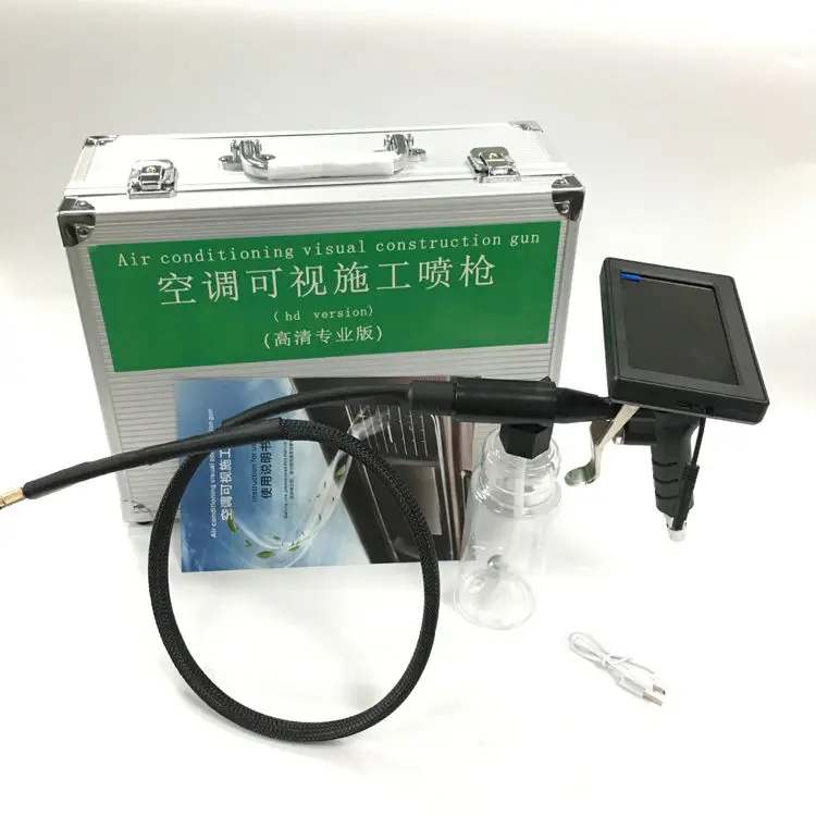 

High pressure water gun for portable car evaporator washing machine with borescope for car spray clean with 4.3inch monitor