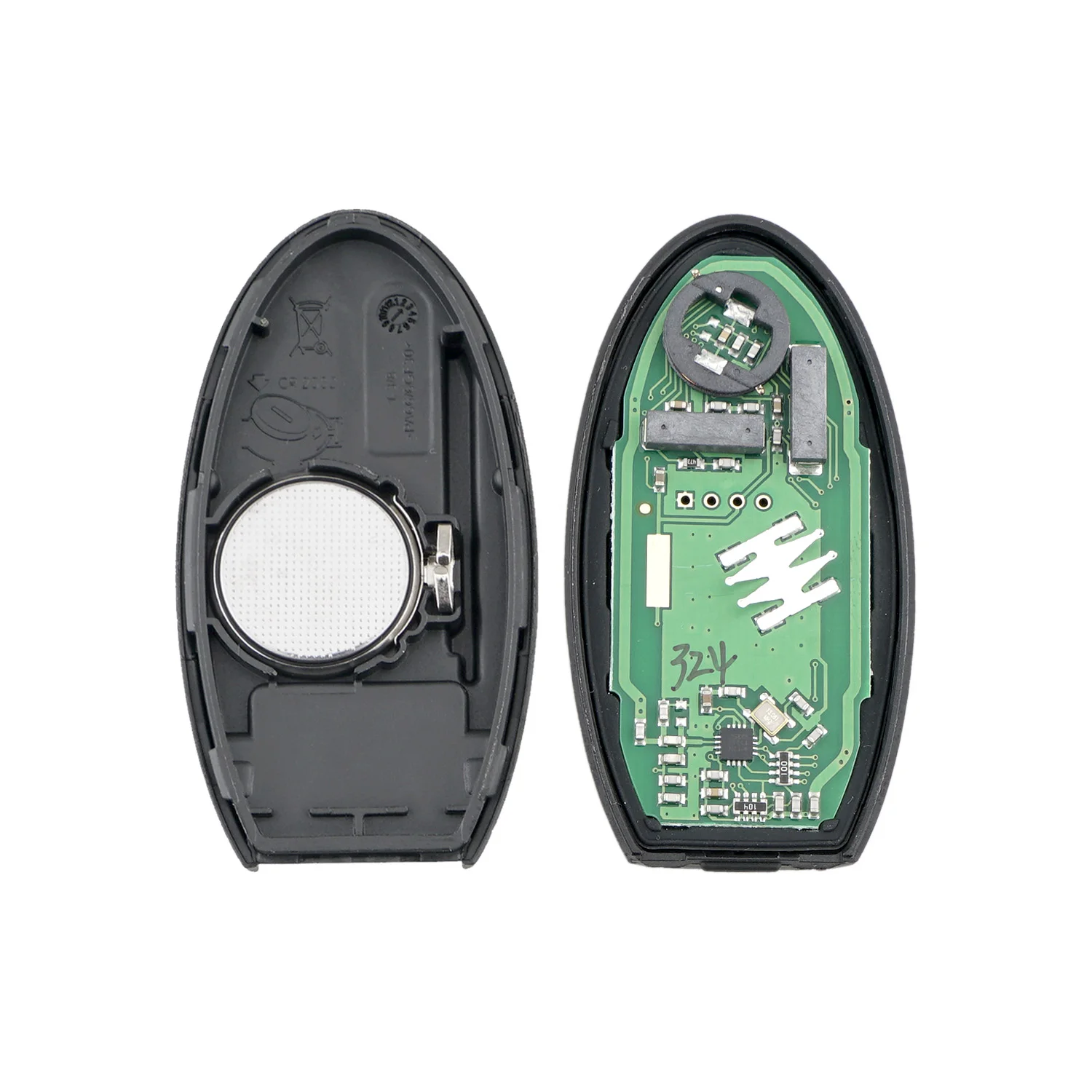 

QWMEND KR5S180144014 4 Buttons Car Remote Key for Nissan Altima 2016-2018 Smart Car Key 433Hz 4A Chip 7812D-S180204
