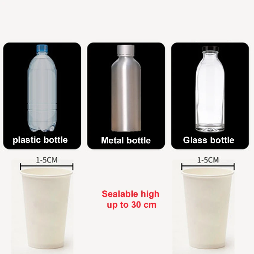 

1PC Automatic Capping Machine, round caps,capping diameter 10-50mm screw capper machine, bottle cap lid electric 220V