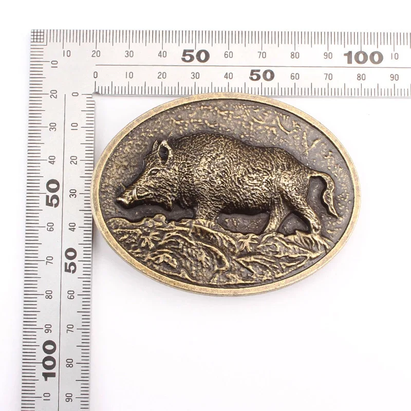 Пряжка для ремня из сплава с изображением дикого кабана| |
