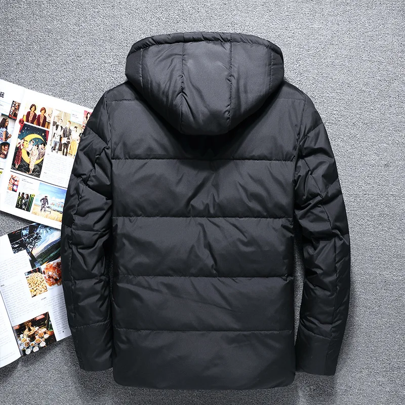 Hot Sale Fashion Winter Big Hooded Duck Down Jackets Men Warm High Quality Coats Male Casual Outerwer Parkas | Мужская одежда