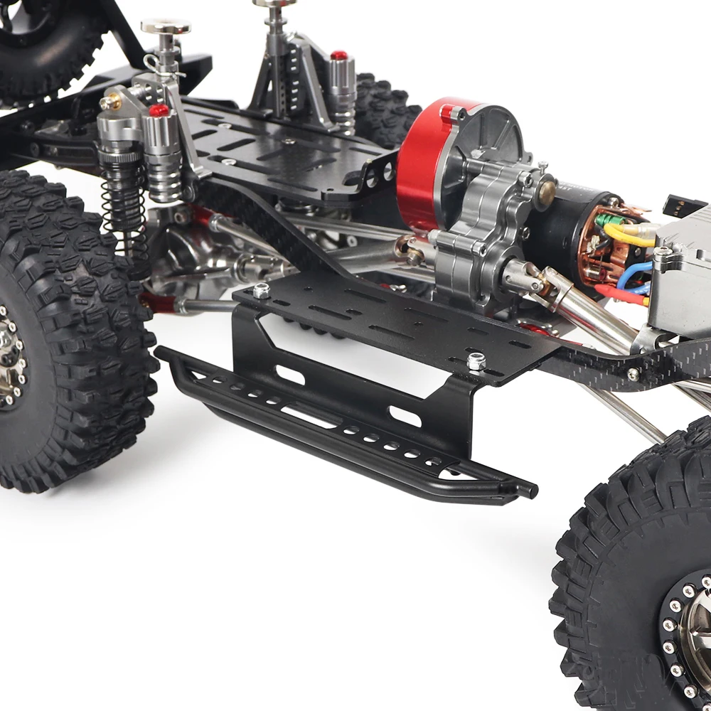 2Pcs Metal RC Car Side Pedal Adjustable Rock Sliders for 1/10 Crawler Axial SCX10 II 90046 90047 Jeep Wrangler Body Upgrade - купить по