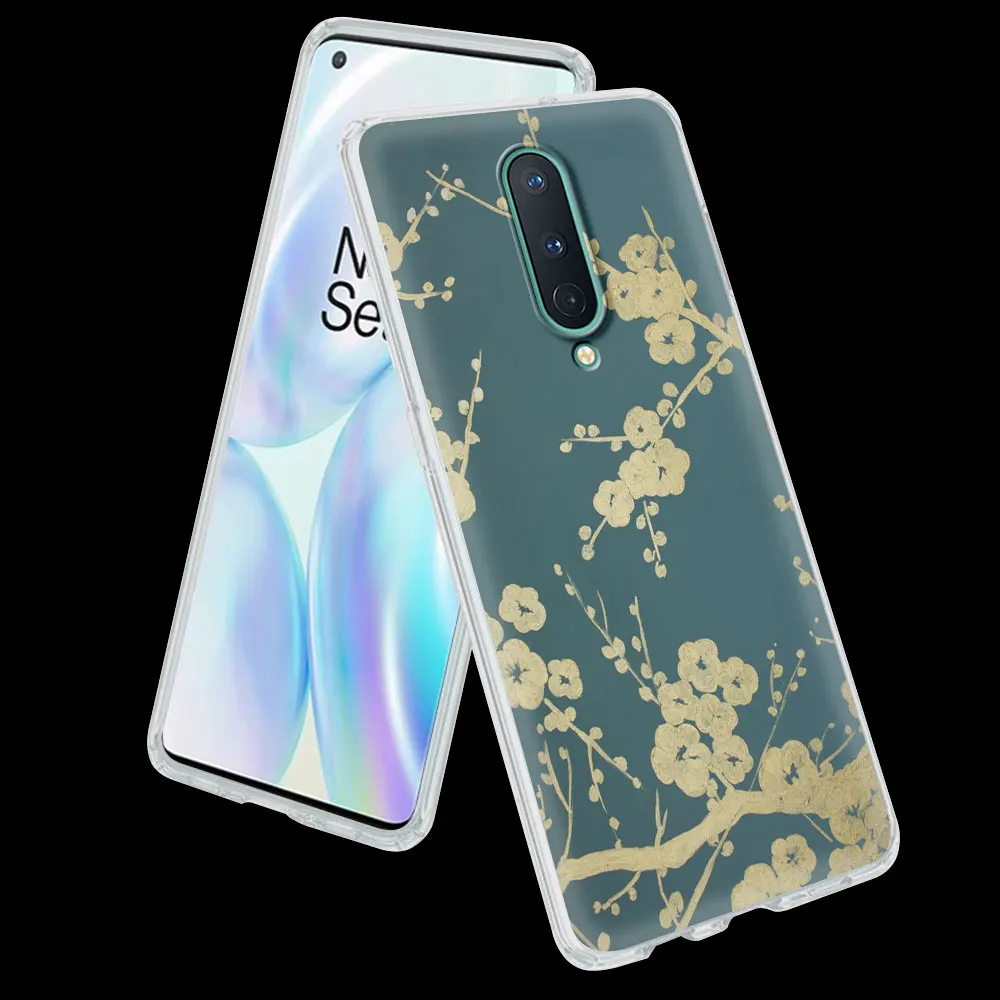 

Japanese Style Phone Case For OnePlus 7 7T 8 8T 9 Pro 9R One Plus Z 8 Nord 5G N10 N100 Back Cover Matte Soft TPU Coque Shell Bag