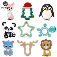 tiny rod 1pc silicone teether bambi sika deer sensory toy new born baby toy accessories care organic nursing baby teether