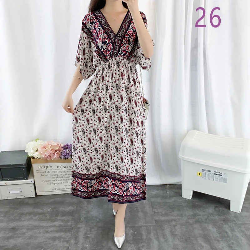 Женское богемное платье без рукавов элегантное винтажное пляжное с цветочным