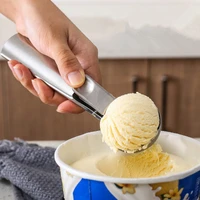 ice cream scoops stacks stainless steel ice cream digger fruit non stick ice cream spoon kitchen tools for home cake