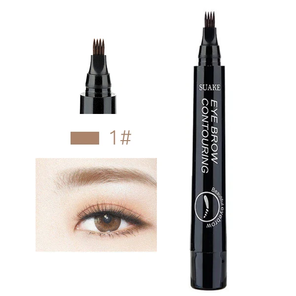 Карандаш для бровей Microblading с вилочным наконечником стойкие чернила защитой от