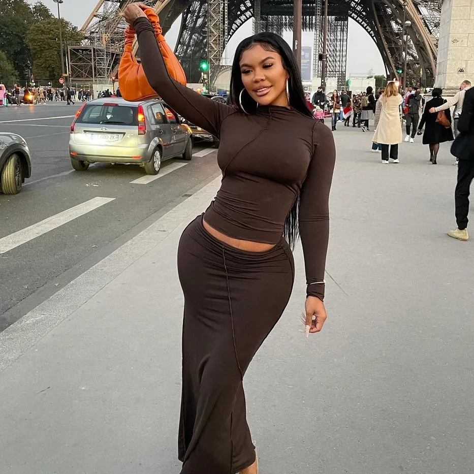 

plus size two piece set top and skirt for new year 2022 women plus size bodycon dress sexy 2 piece party dress club outfit