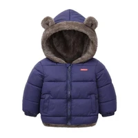 cashmere children coat 2021 new autumn winter thicken jacket boys girls solid color hooded jacket kids parka outerwear 2 6yrs