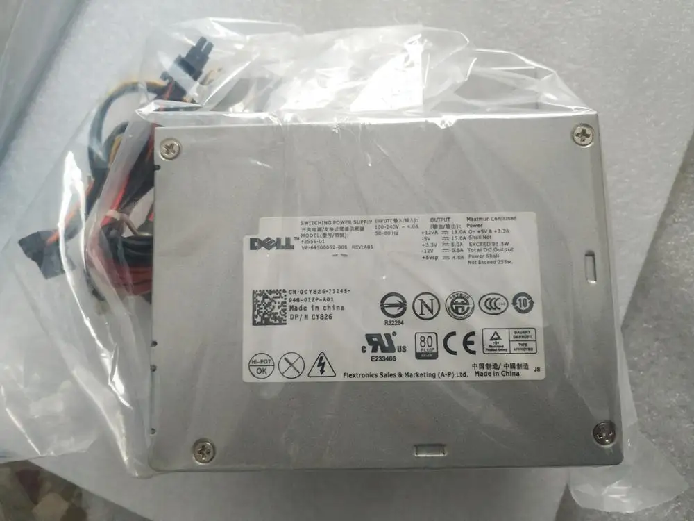 

CY826 T164M F255E-01 255W Power Supply for Dell Optiplex 760/780