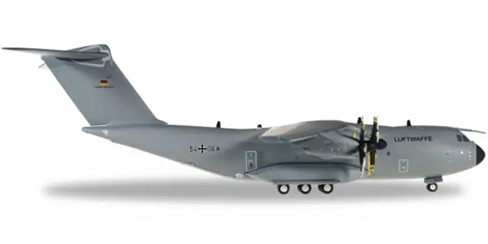 Herpa Wings Германия Luftwaffe Airbus A400M LTG62 воздушный транспорт крыло 62 54-08 1/200 литой самолет