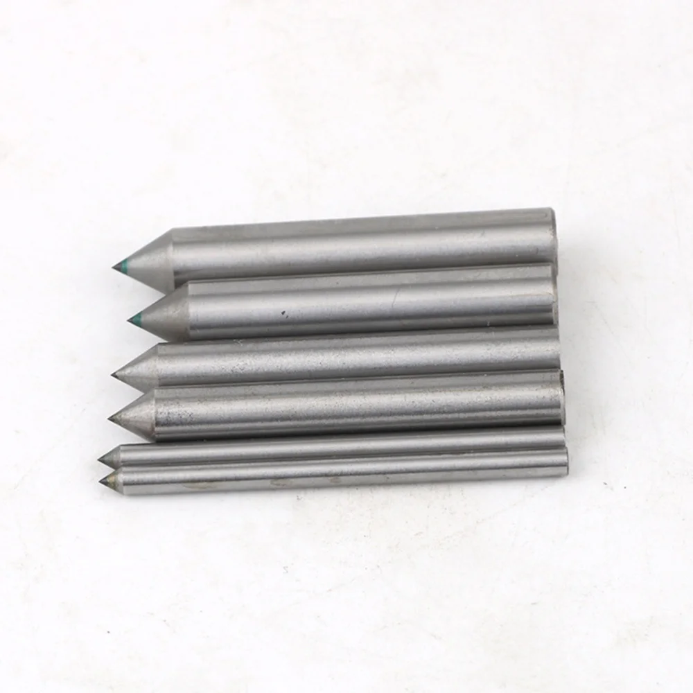 

6mm 60 Degree Angle Dresser Tool Grinding Wheels Diamond Dressing Pen Abrasive Tools Sharpener Tapered Tip Repair Parts (Silver