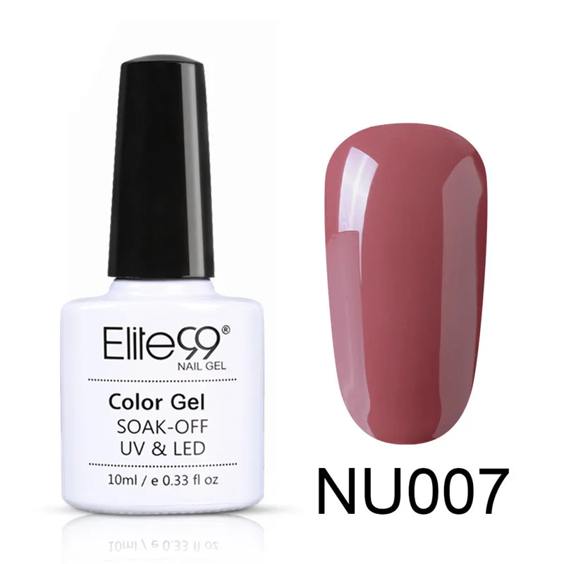 NU007 Elite99 Гель-лак для ногтей, 10 мл, гель телесного цвета, базовый гель, гибридный гвоздь, блестящий Гель-лак для лаки для ногтей - Цвет: NU007