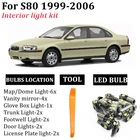 19x без ошибок Автомобильные светодиодные светильник пы светильник для 1999-2006 Volvo S80 TS 184 седан карта купольный багажник светильник номерного знака s