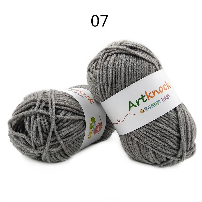 A07 16PCS 16 шт., хлопчатобумажная пряжа для вязания крючком, пряжа для ручного вязания, носки-свитера, 25 гр./шт, предлагаем спицу для вязания крючком, № 3 - Цвет: A07 16PCS