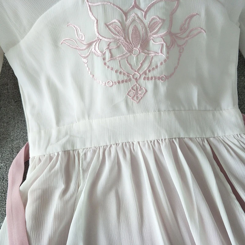 Trytree 2020 летнее женское платье повседневное v образный вырез рукав фонарик оборки