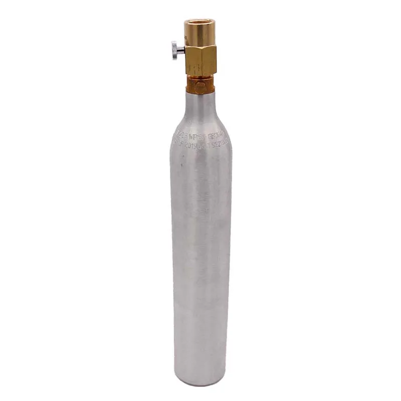 0.6 L Soda CO2 Tank Cylinder with Valve TR21*4 High Compressed Bottle with Refill Soda Adapter W21.8-14