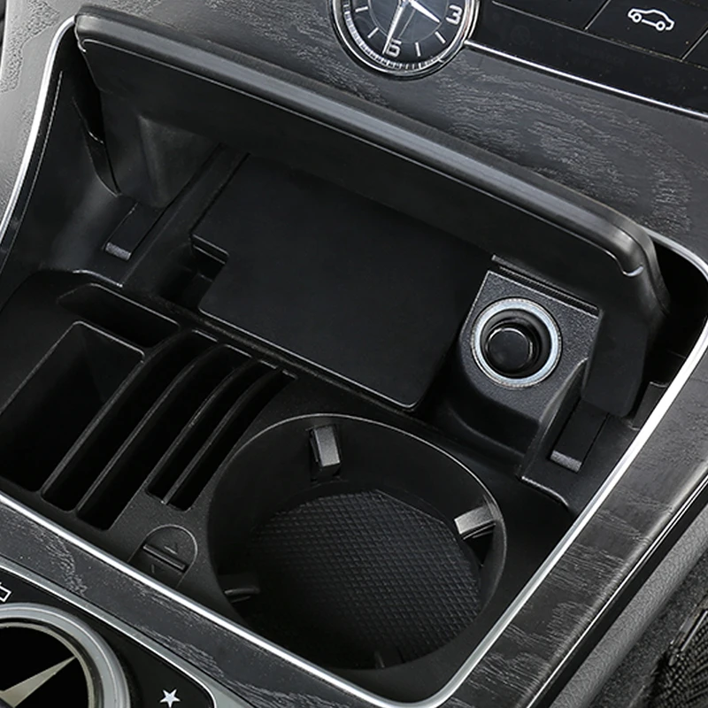 

CarManGo for Mercedes Benz C Class W205 2016-2019 Car Styling Central Cup Holder Storage Organizing Box Case Interior Accessory