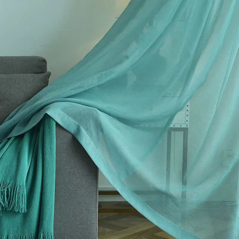 Белые занавески из вуали однотонные тюлевые шторы для гостиной оконные