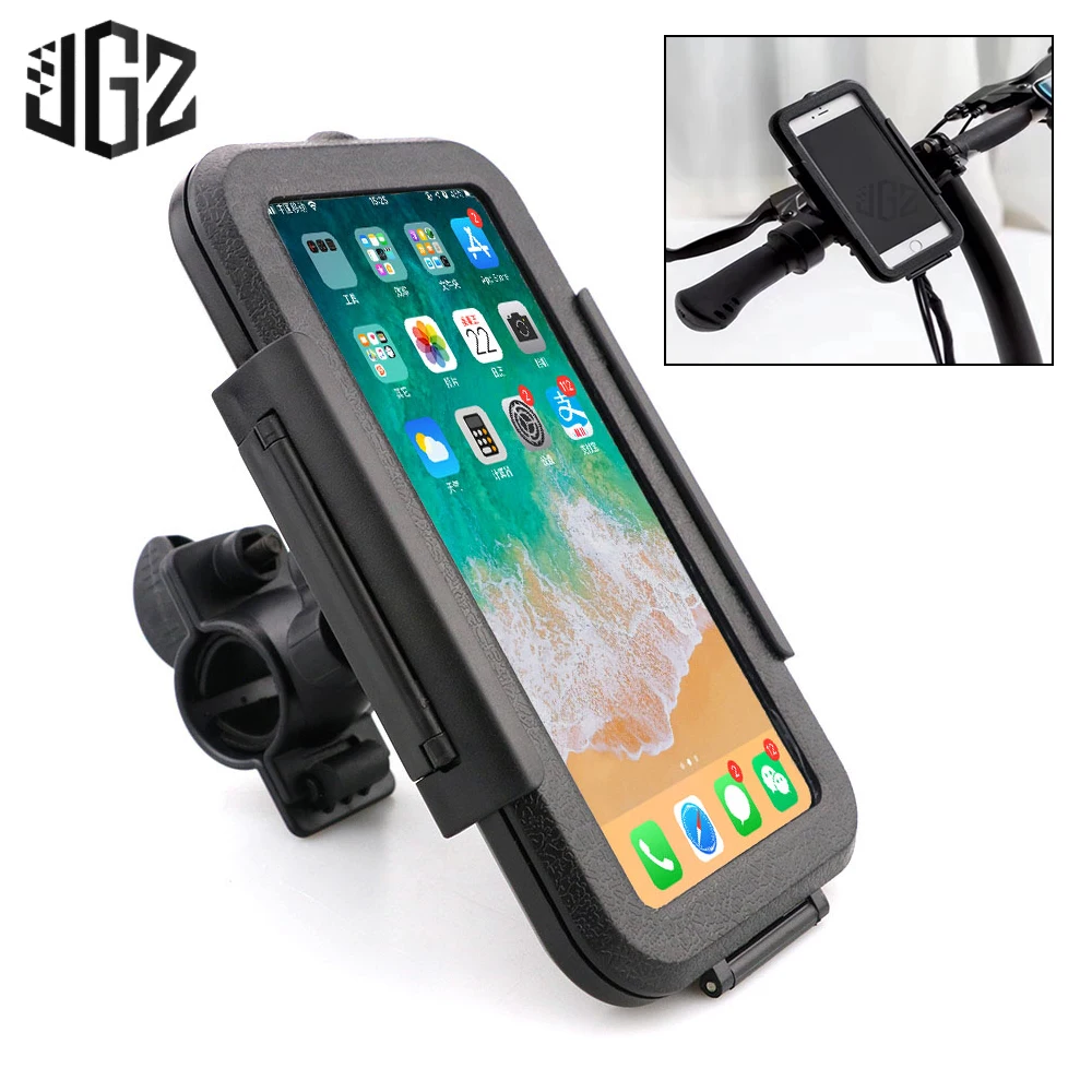 22-28mm Universal Motorcycle ABS Waterproof Phone Holder Bag GPS Adjustable Stand Bracket Mount for Honda DUCATI Suzuki Benelli