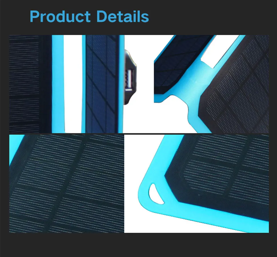 Зеленая портативная солнечная панель с зарядным устройством 10 Вт | Мобильные