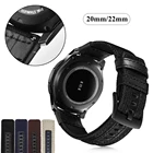 Ремешок нейлоновый и кожаный для наручных часов Huawei GT 2 GT2 Pro, сменный Браслет для часов Honor GS Pro Magicwatch 2 42 46 мм, 22 20 мм