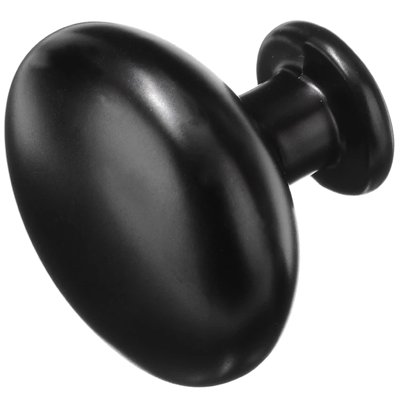 10 шт. ручки для ящика шкафа из цинкового сплава матовые черные круглые дверных