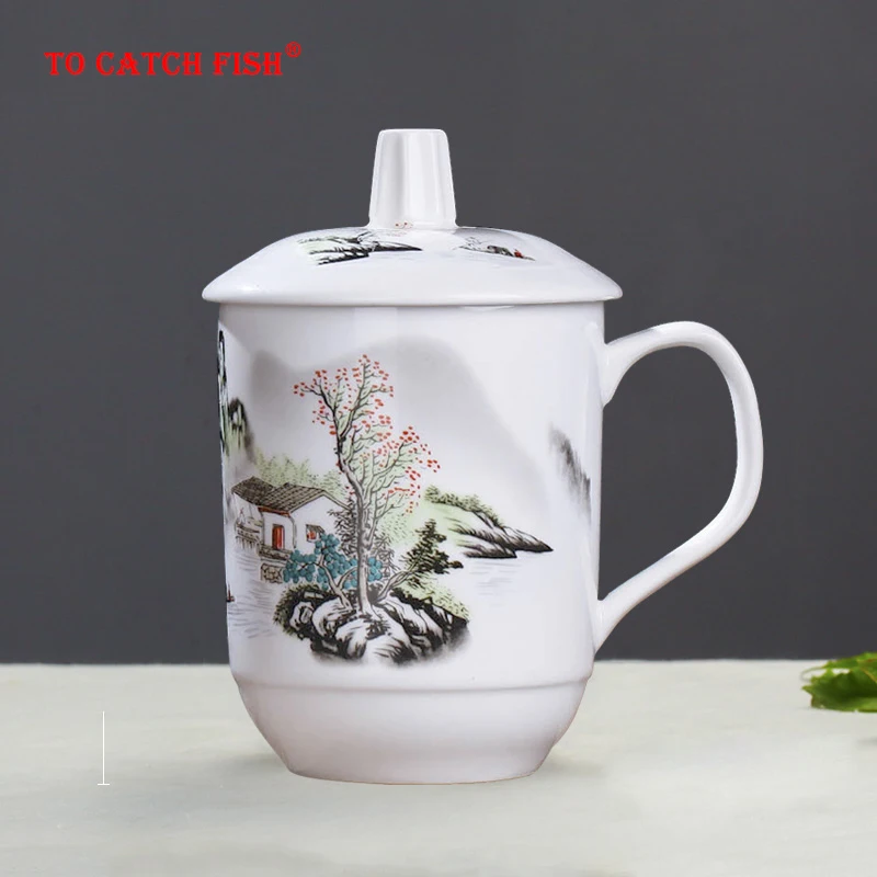 

Керамическая чашка в китайском стиле, индивидуальная Ретро кружка для молока, сока, лимона, чашка для кофе, чая, посуда для напитков для дома ...