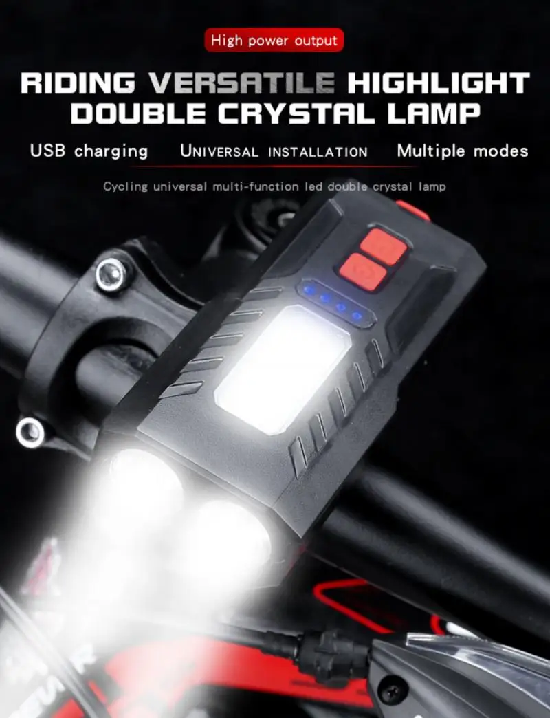 

4000mAh Bicycle Front Light USB Rechargeable Smart Bike Headlight 800 Lumen LED Bike Lamp Cycling FlashLight Luz de bicicleta