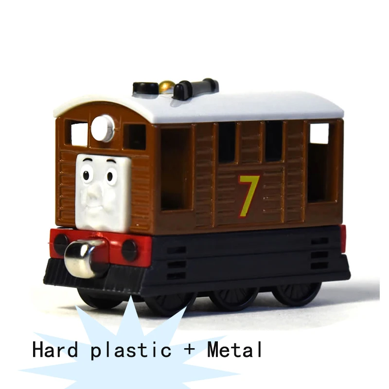 Подлинная модель поезда Томас и его друзей "Трек Мастер" - Тоби, Эмили, Пато, Эдвард, изготовленная из сплава, пластика и имеющая магнит, игрушка для мальчиков, подарок на день рождения.