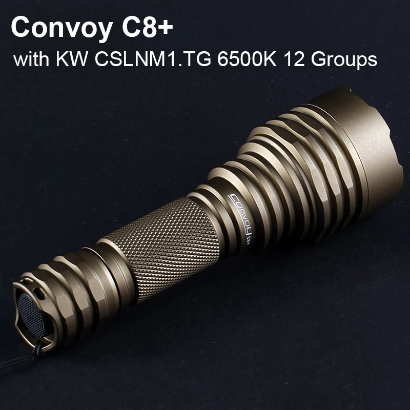 Мощная Вспышка светильник Desert Tan конвой C8 + квт CSLNM1.TG Led Linterna 12 групп фонарь флэш