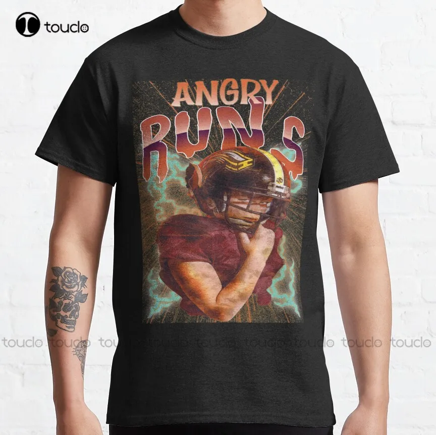 

angry runs Good Morning Football #4 Classic T-Shirt boys' tops, tees & shirts Custom aldult Teen unisex fashion funny new