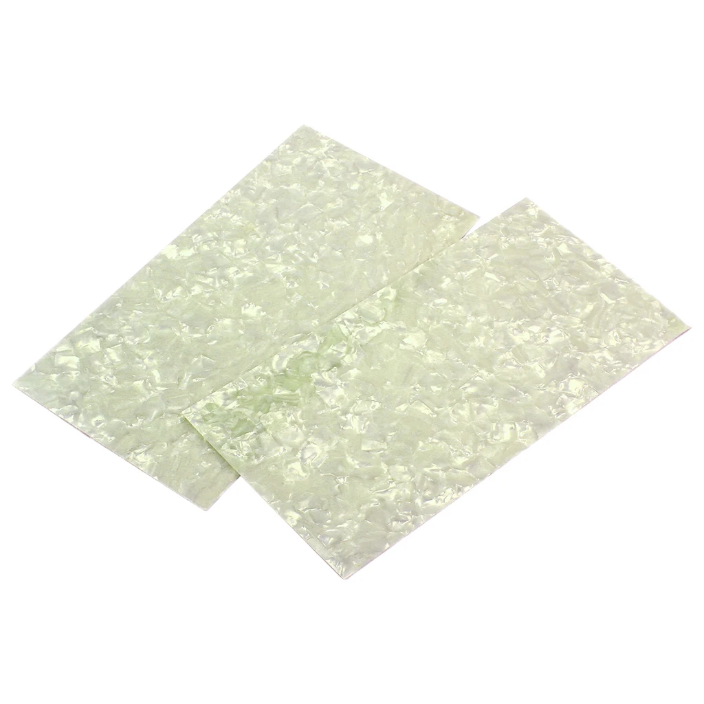 Набор из 2 частей DIY пустой листовой шпон белый жемчуг для гитары/бас 7 81x3 93x0 02